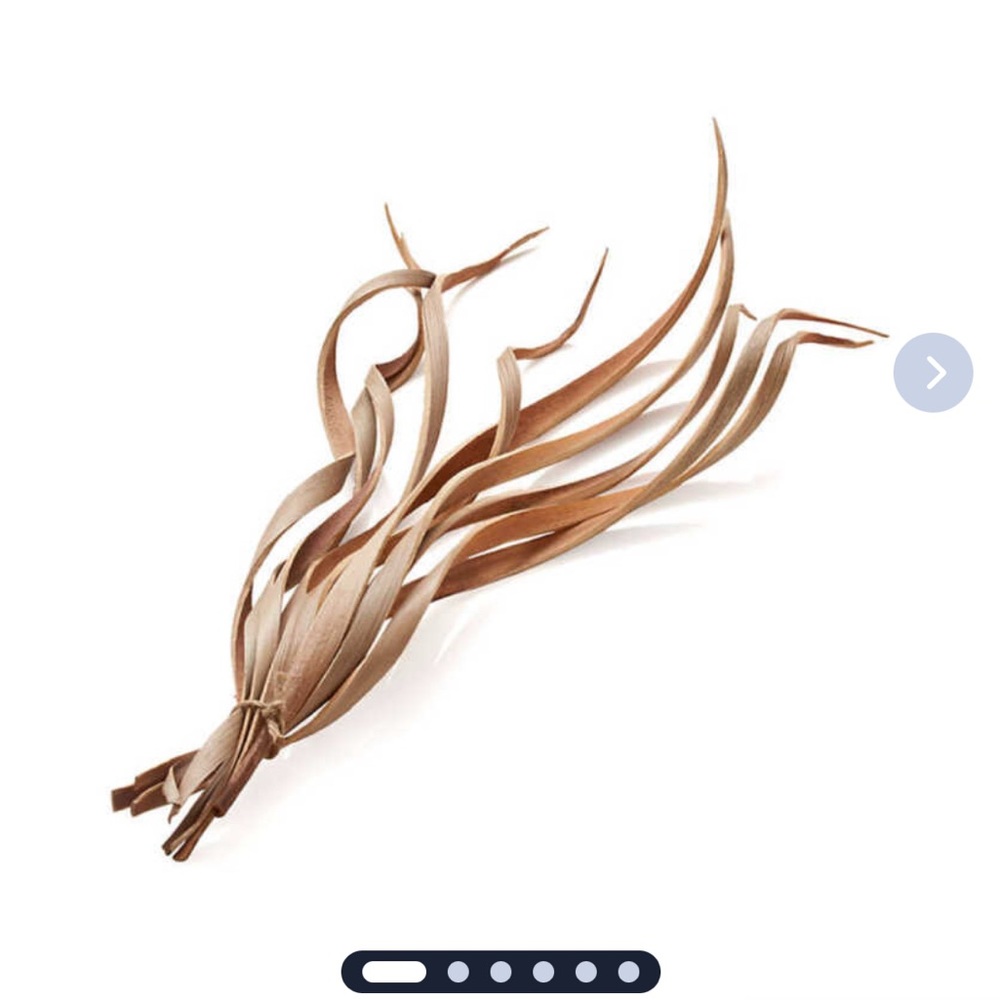 Crate&Barrel Faux Floral Wood Grass Accent in Brown